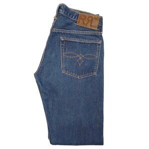RRL RALPH LAUREN Straight Leg Slim Fit Japanese Woven Selvedge Jeans